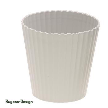 Melanin-Pflanztopf geriffelt, creme, d 15cm